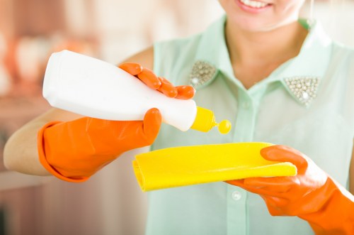 Housekeeping and slip prevention in carpet cleaning work