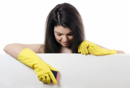 Routine workplace cleaning in Canary Wharf for offices, washrooms, and shared areas